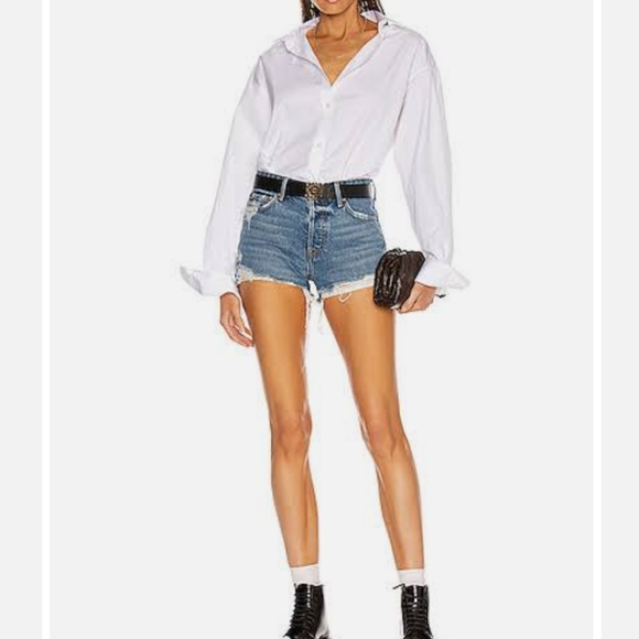 GRLFRND Pants - Grlfrnd Helena Distressed Cut Off Short